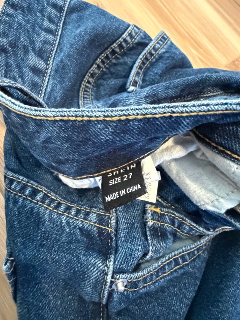 SHEIN Dark Blue Denim Wide Leg Jeans 🍒 - Picture 4 of 4